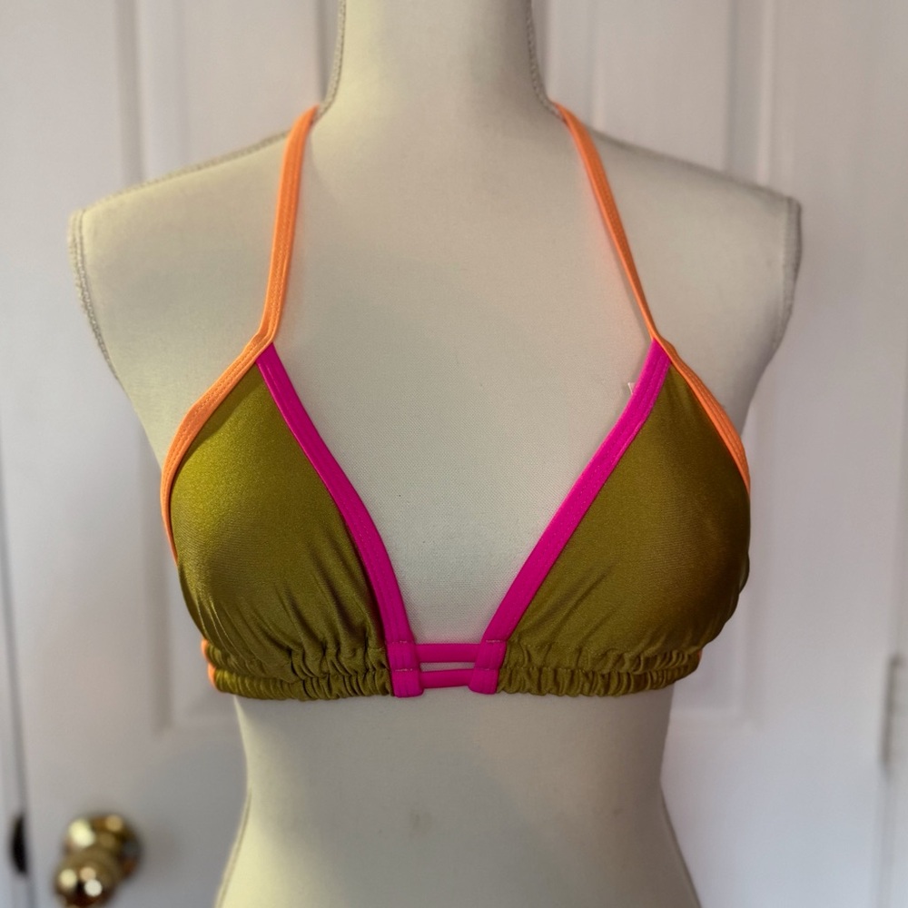 “CASA B” Cabo Verde Triangle Brazilian Bikini Top - Picture 5 of 11
